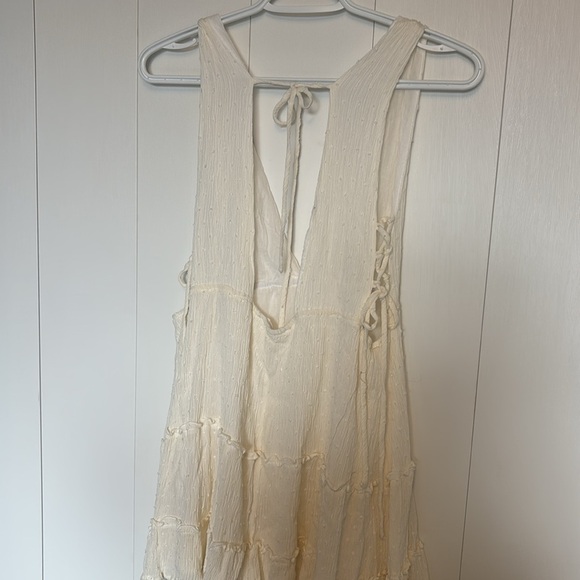 12th Tribe Cream Mini Boho Dress medium - Picture 2 of 3